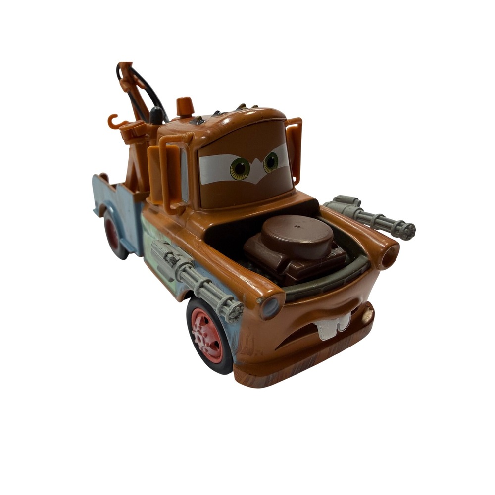 Disney Pixar Cars 2 Spy Mater Tow Truck with Gatling Guns Brown Toy Vehicle